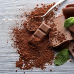 eating dark chocolates