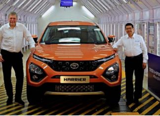 The 1st Tata Harrier Rolls Out from its All-new Assembly line