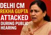 Delhi CM Rekha Gupta Attacked During Public Hearing, Accused Arrested Immediately
