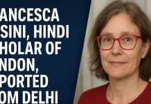 Francesca Orsini, Hindi Scholar from London, Deported from Delhi