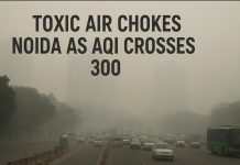 Toxic Air Chokes Noida as AQI Crosses 300