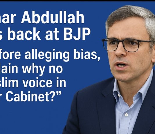 JK’s CM Omar Abdullah Slams BJP for Excluding Muslims from Central Cabinet Amid Bias Row