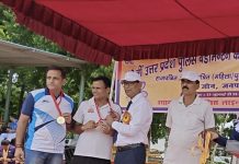 UP Police Sports Championship 2026: Agra’s SI Varun Panwar and HC Kadim Ali Win Gold in Badminton